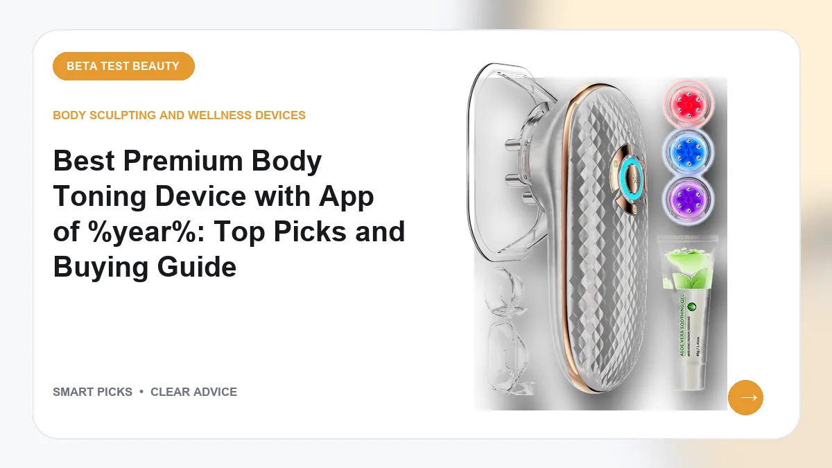 Premium Body Toning Devices with App We Recommend in 2026