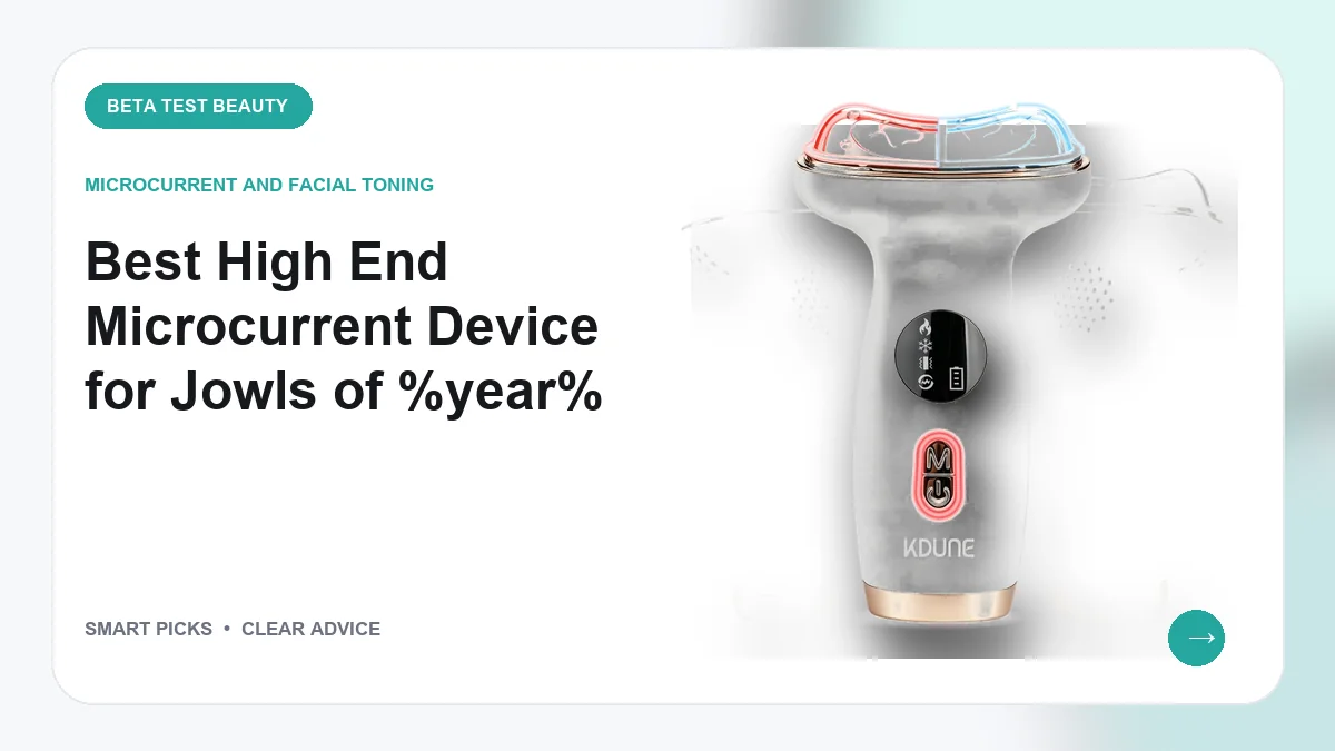 Microcurrent Devices for Jowls We Recommend in 2026