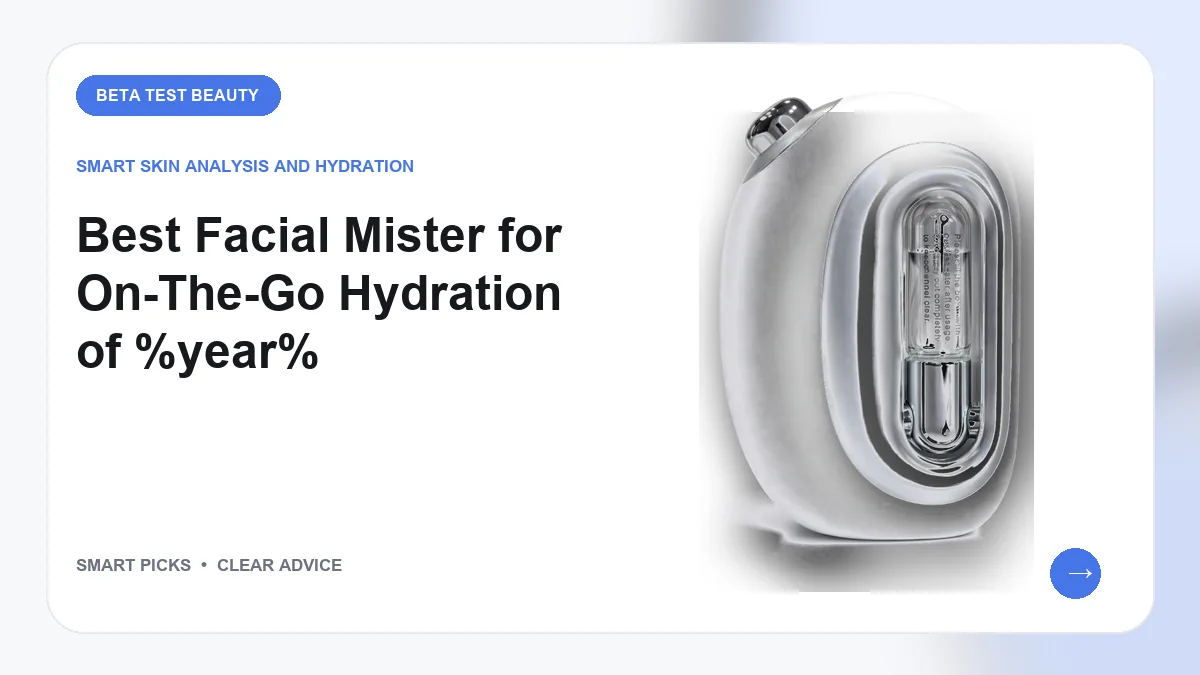 Facial Mister for On-The-Go Hydration in 2026