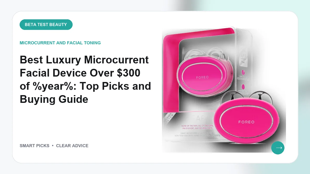 Luxury Microcurrent Devices Over $300 We Recommend for 2026