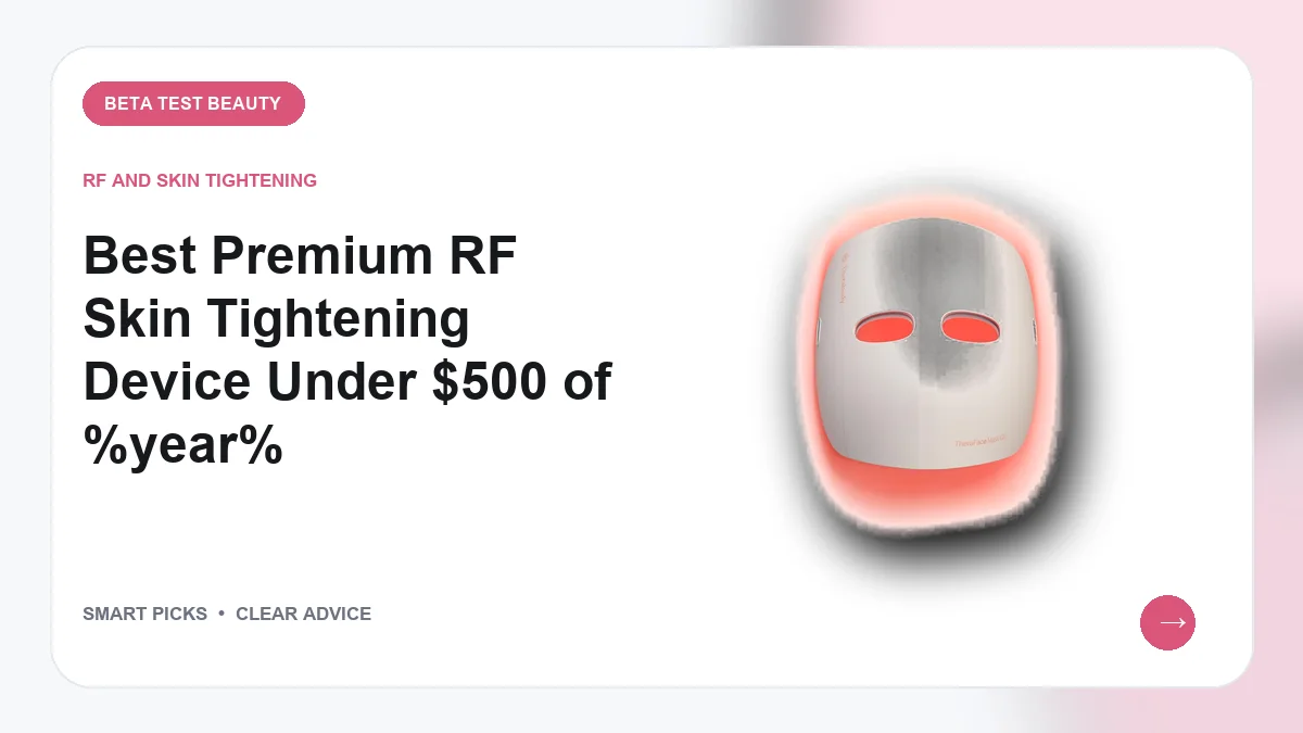 Skin Tightening Systems Under $500 Worth Buying in 2026