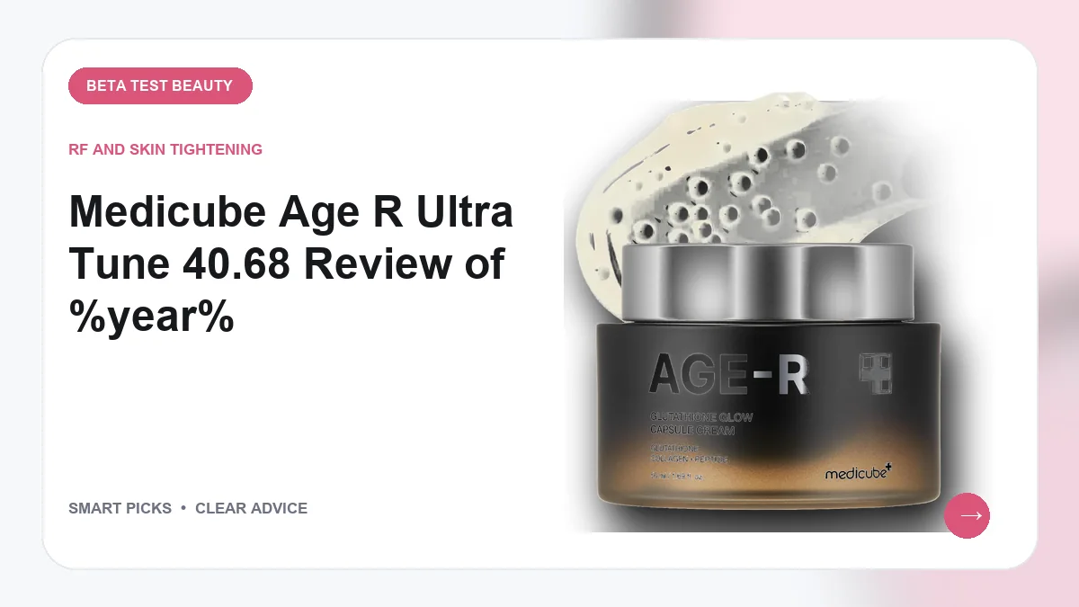 Medicube Age R Ultra Tune 40.68 Review: 7 Top Skin Tools for 2026