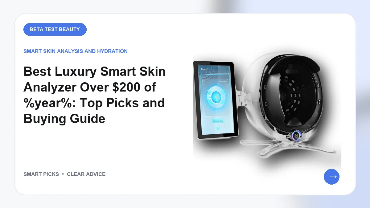 4 Options for the Best Luxury Smart Skin Analyzer Over $200 in 2026