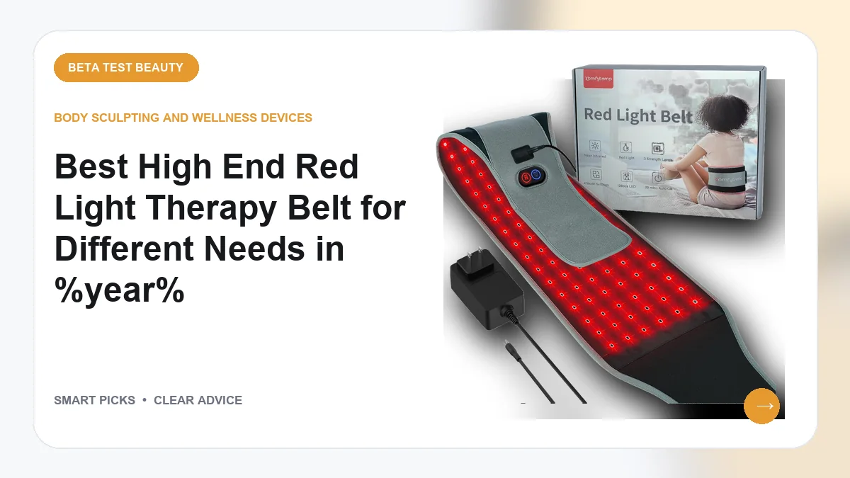 High End Red Light Therapy Belts We Recommend in 2026
