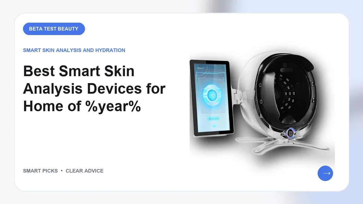 Smart Skin Analysis Devices for 2026