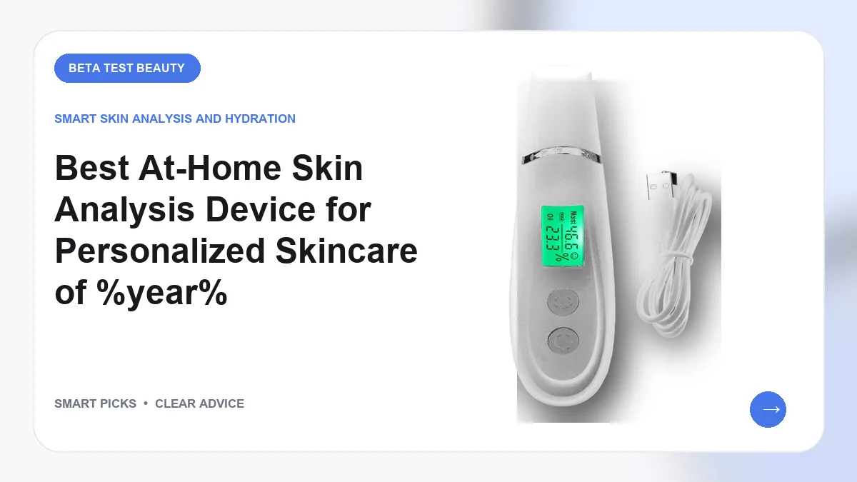 Best At-Home Skin Analysis Device for Personalized Skincare: 7 Options for 2026