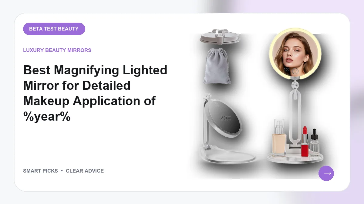 Magnifying Lighted Mirrors We Recommend for Detailed Vanity Work in 2026