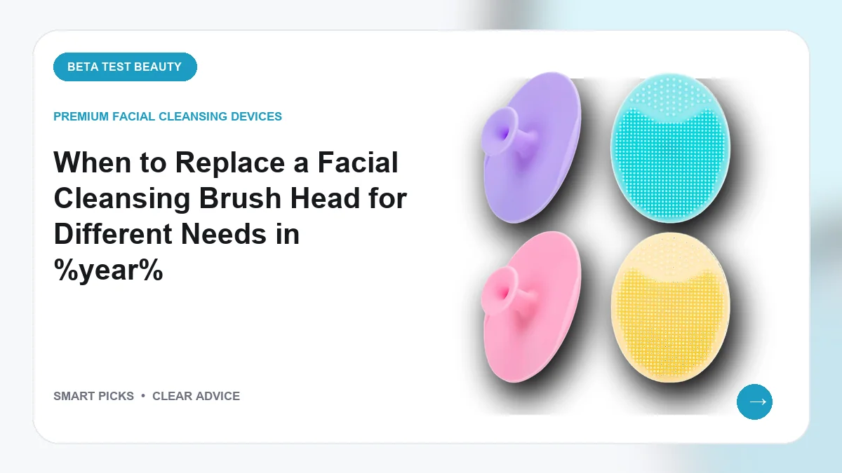 When to Replace a Facial Cleansing Brush Head in 2026: Signs and Expert Timing
