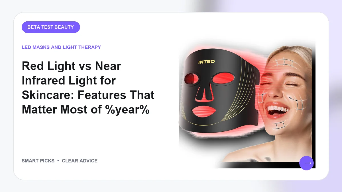 Red Light vs Near Infrared Light Skincare Devices We Recommend in 2026
