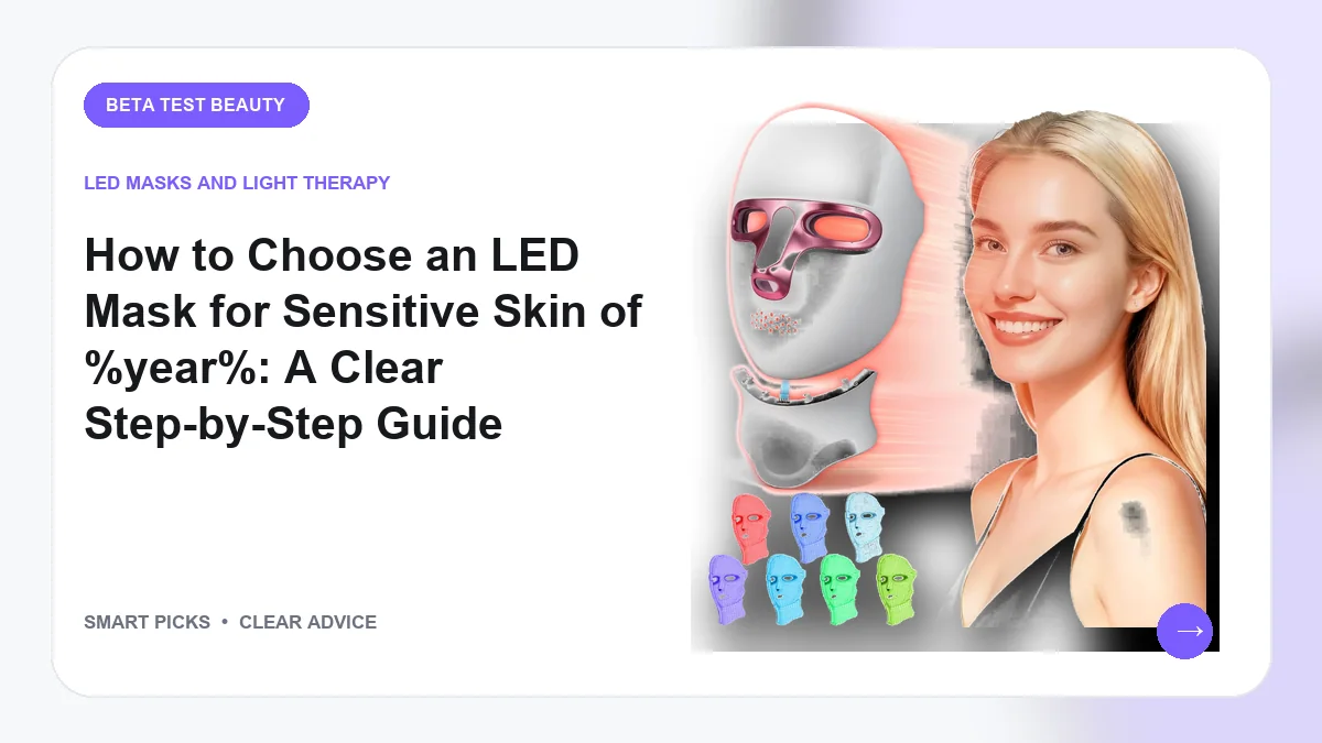 How to Choose an LED Mask for Sensitive Skin in 2026