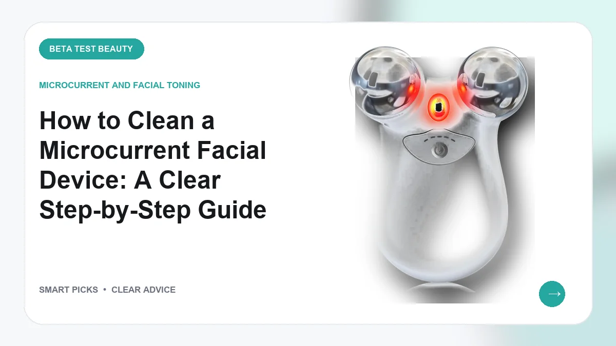 How to Clean Microcurrent Facial Devices for 2026