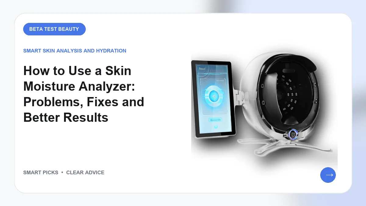 How to Use a Skin Moisture Analyzer: Problems, Fixes and Better Results