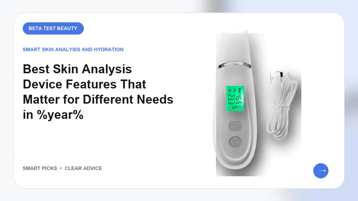 Skin Analysis Devices We Recommend in 2026