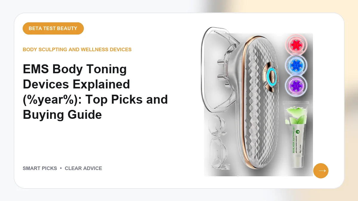 EMS Body Toning Devices We Recommend for Home Contouring in 2026