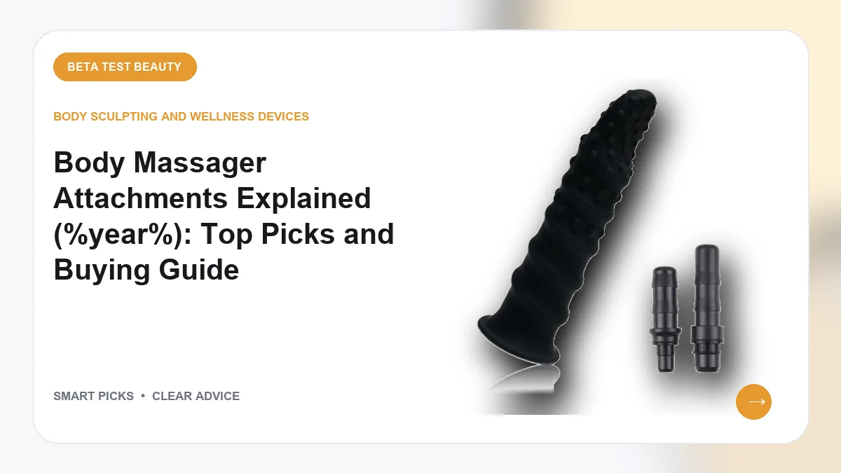 Body Massager Attachments Explained for Smarter Muscle Recovery in 2026
