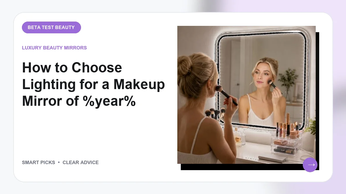 Lighting for a Makeup Mirror: Solutions Worth Buying in 2026
