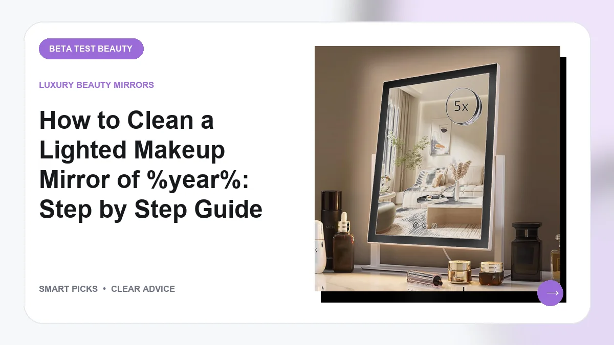How to Clean a Lighted Makeup Mirror Without Ruining the Leds in 2026
