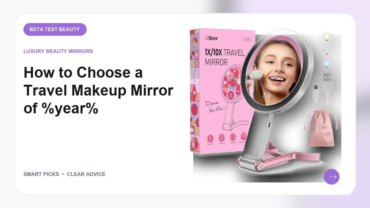 Travel Makeup Mirrors Worth Buying for Accurate Application in 2026