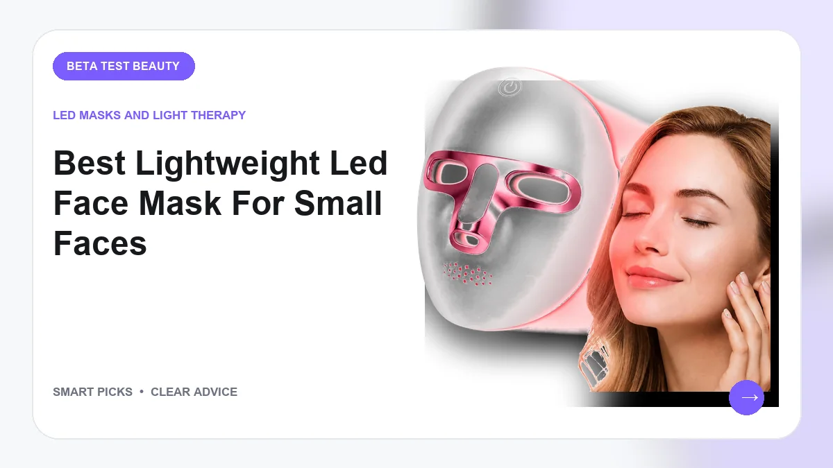 Lightweight LED Face Masks for Small Faces in 2026