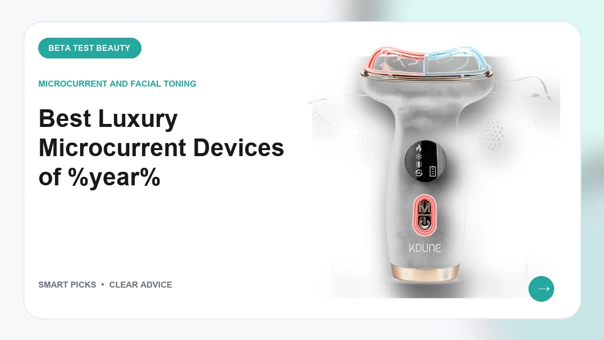 Luxury Microcurrent Devices We Recommend for Facial Sculpting in 2026