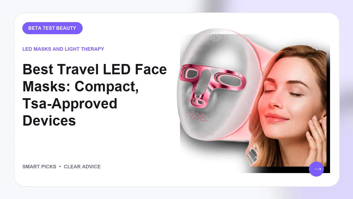 Best Portable LED Face Mask for Travel (2026): Buyer-Focused Picks