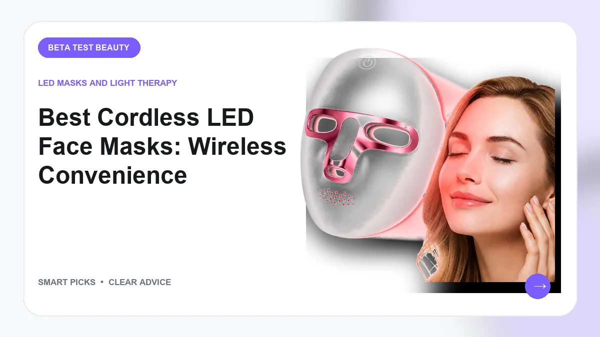 Best Cordless LED Face Mask (2026): Top-Rated Choices