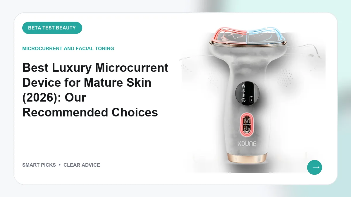 Best Luxury Microcurrent Device for Mature Skin (2026): Our Recommended Choices
