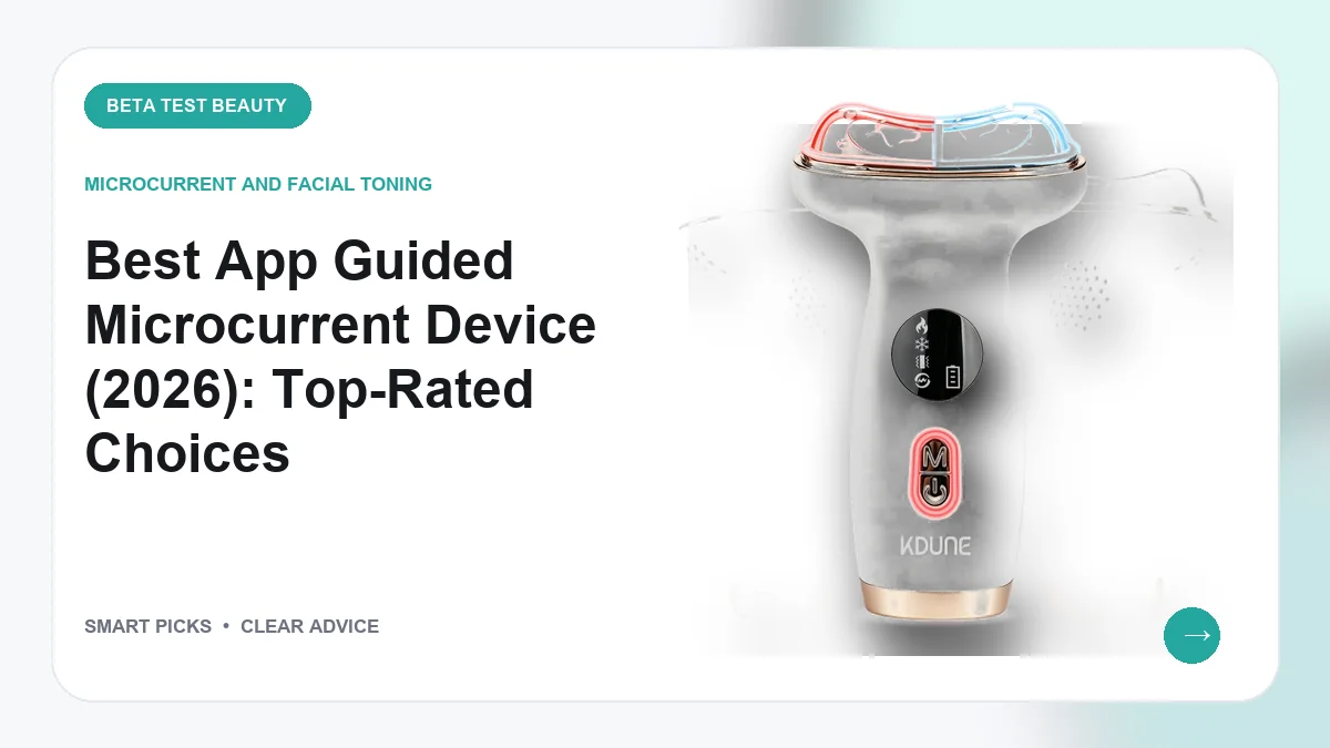 Best App Guided Microcurrent Device (2026): Top-Rated Choices