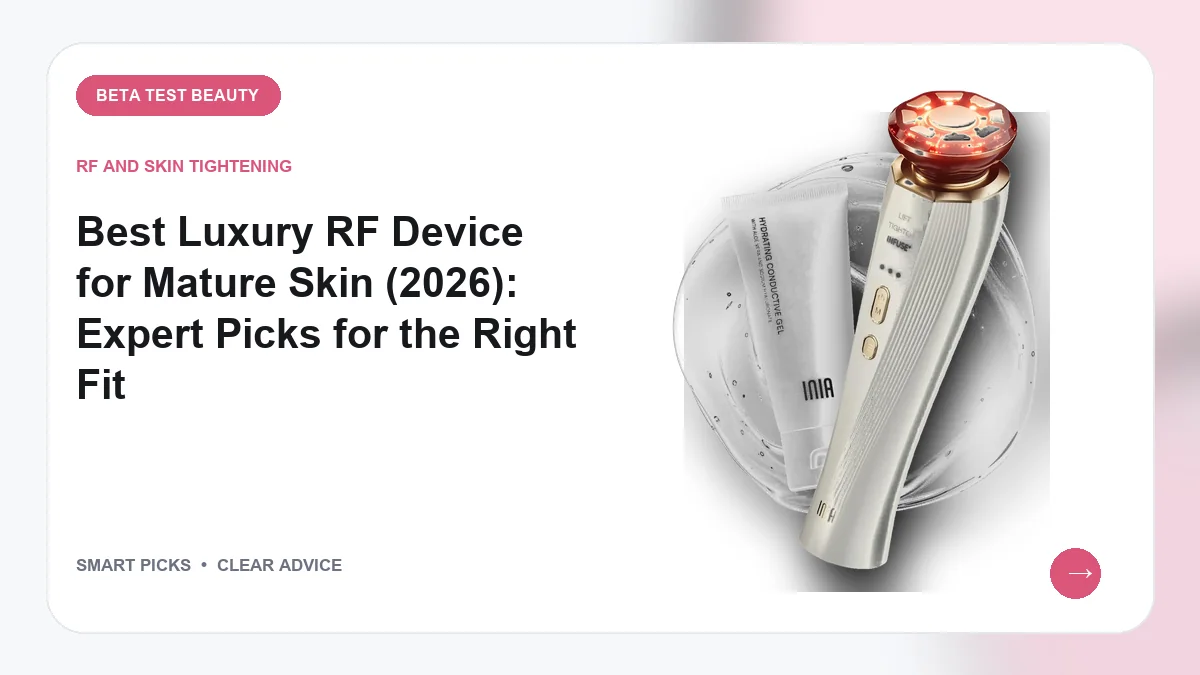 Best Luxury RF Device for Mature Skin (2026): Expert Picks for the Right Fit