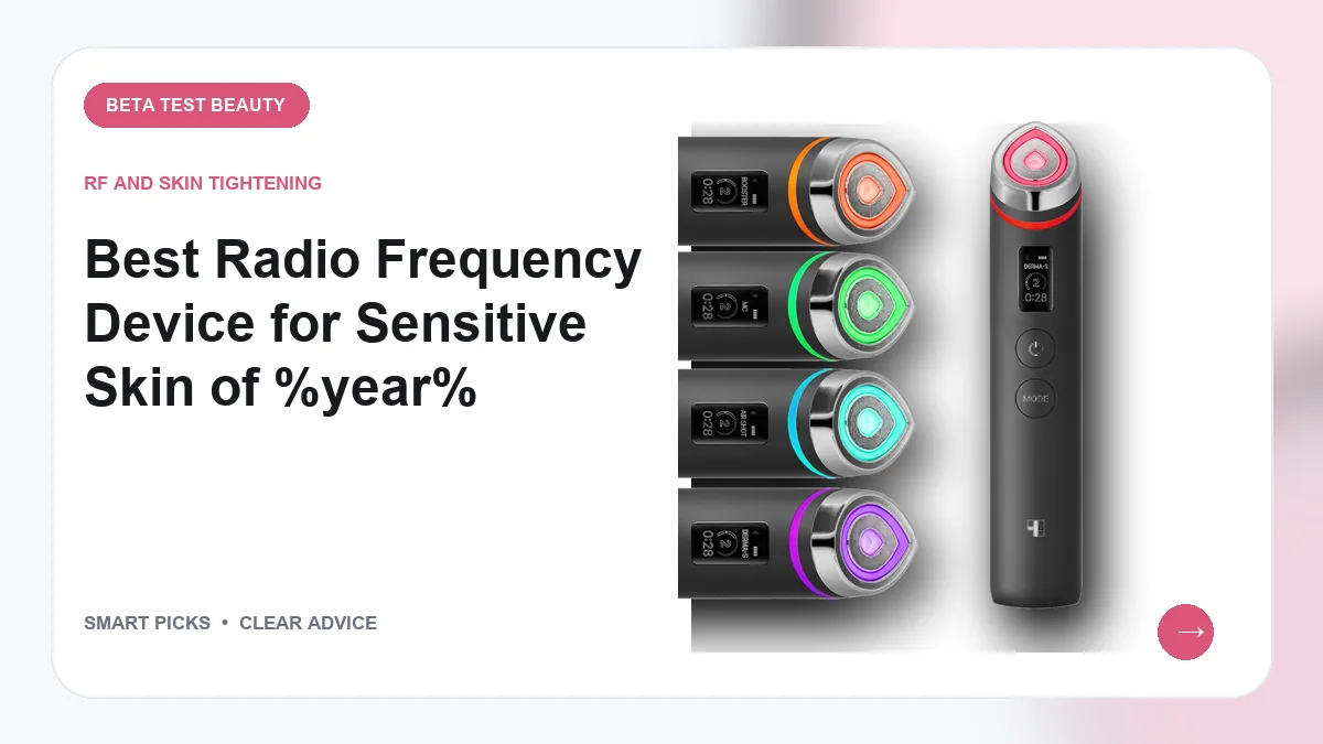 Best Radio Frequency Device for Sensitive Skin of 2026