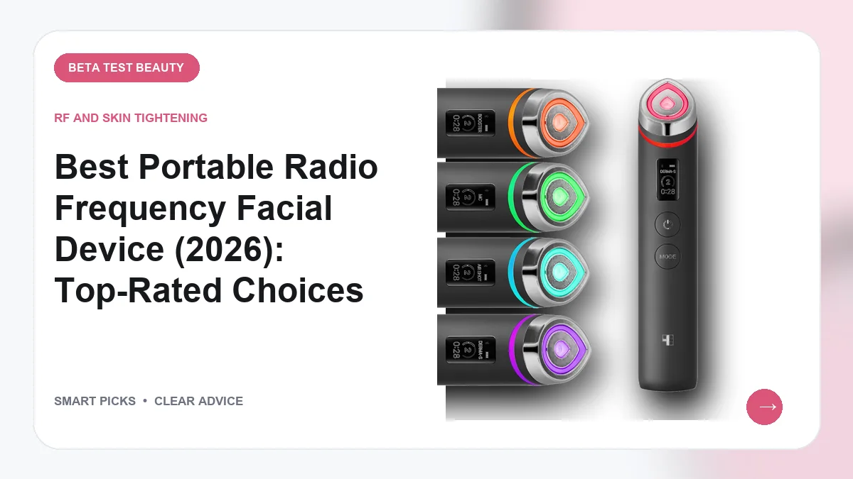 Best Portable Radio Frequency Facial Device (2026): Top-Rated Choices