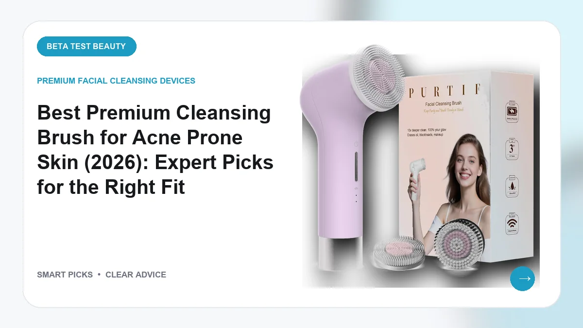 Best Premium Cleansing Brush for Acne Prone Skin (2026): Expert Picks for the Right Fit