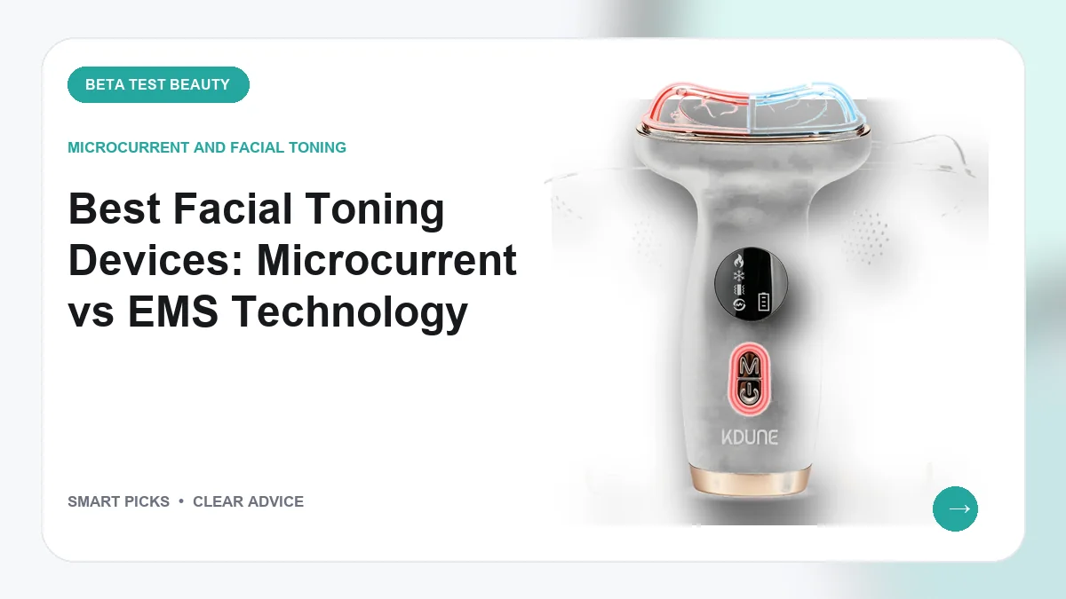 Best Facial Toning Devices: Microcurrent vs EMS Technology