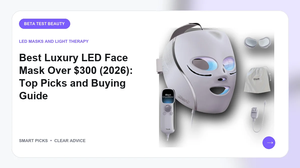 Best Luxury LED Face Mask Over $300: Top 4 Expert Choices for 2026