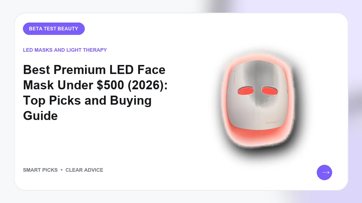 Premium LED Face Masks Under $500 We Recommend in 2026