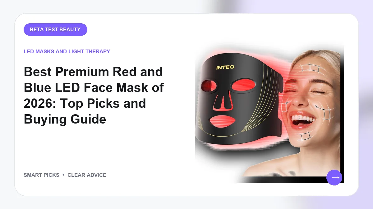 Best Premium Red and Blue LED Face Mask Guide for 2026: Top 7 Expert Selections