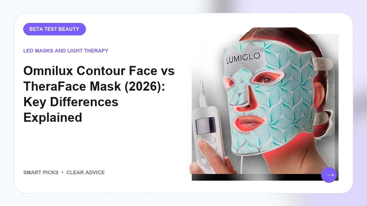 Omnilux Contour Face vs TheraFace Mask Picks in 2026