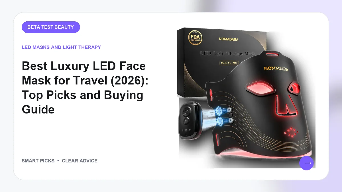 We Recommend Best Luxury LED Face Masks for Travel in 2026