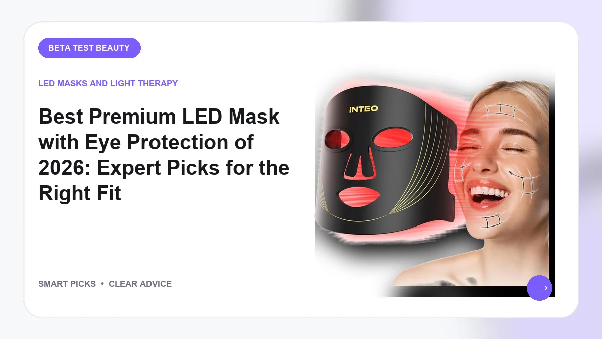 LED Masks with Eye Protection We Recommend in 2026