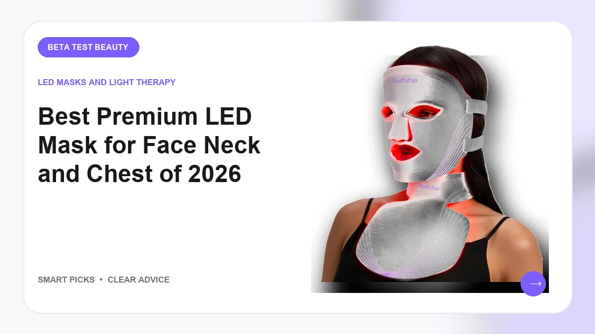 Premium LED Masks We Recommend for Face Neck and Chest in 2026