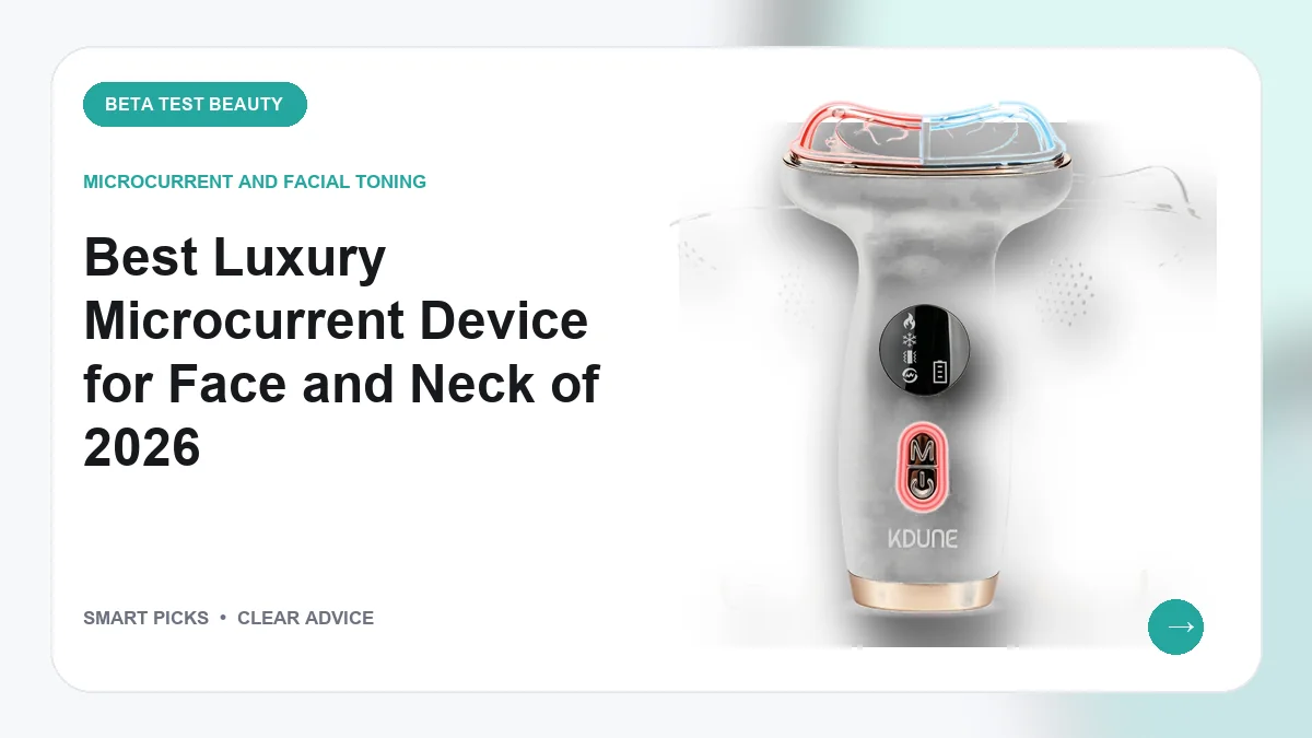 Luxury Microcurrent Devices for Face and Neck in 2026