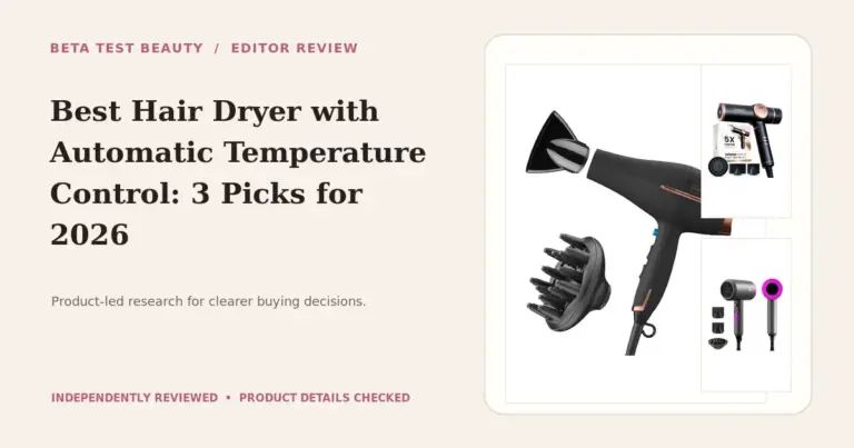 Best Hair Dryer with Automatic Temperature Control Options for 2026: Top 3 Picks Compared