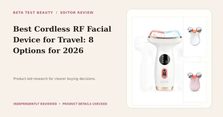 Best Cordless RF Facial Device for Travel in 2026: Top 8 Portable Picks