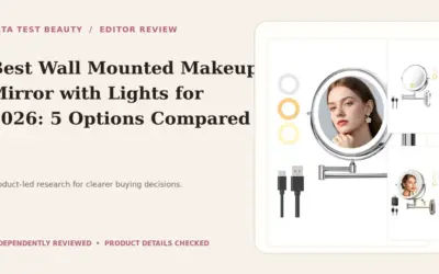 Best Wall Mounted Makeup Mirror with Lights: 5 Top Models for 2026
