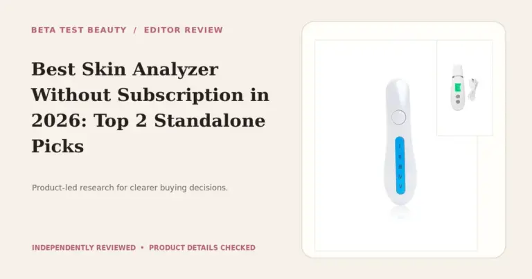 Best Skin Analyzer Without Subscription in 2026: Top 2 Standalone Picks